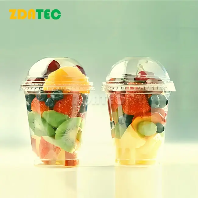 Disposable Compostable clear cold drink cups